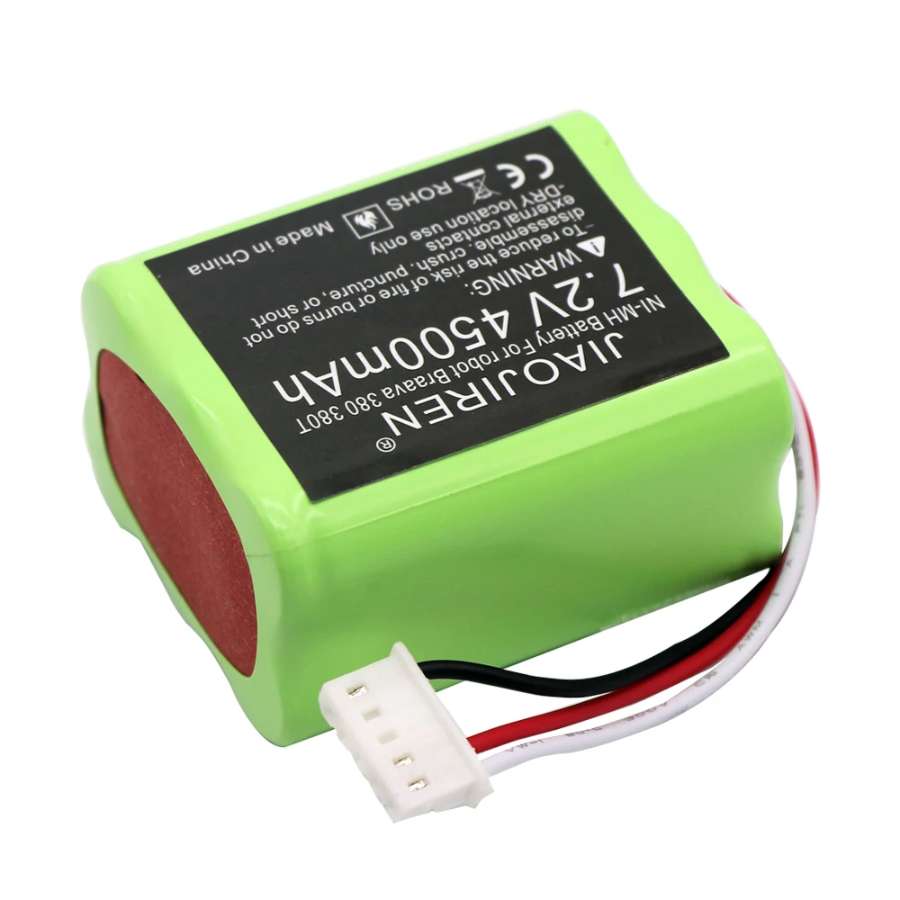 7.2V 4500mah Upgrade NI-MH Battery for iRobot Braava 380T 380 390T and Mint 5200 5200B 5200C 7.2V Rechargeable battery