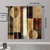2pcs, Popular Curtains 2D print Contemporary Abstract Black and White Versatile Polyester Fabric (without rod) Stuff Clearance 3