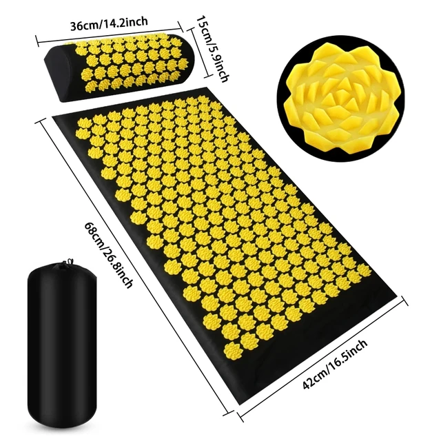Acupressure Yoga Mat & Pillow Set 3