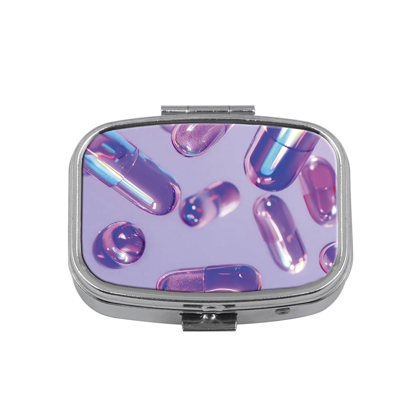 Mini Portable Cartoon Animal Pill Organizer with Multi-Grid Storage