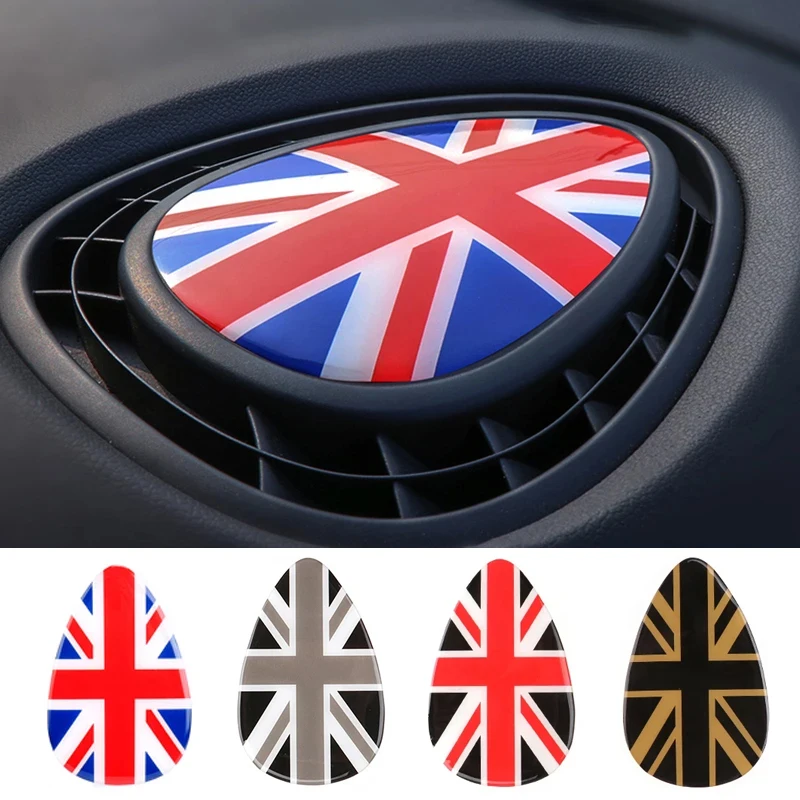 3d Auto Armaturen brett Luft AC Entlüftung Auslass Mittel konsole Aufkleber für Mini Cooper Clubman F55 F56 F54 Auto Innendekoration Aufkleber