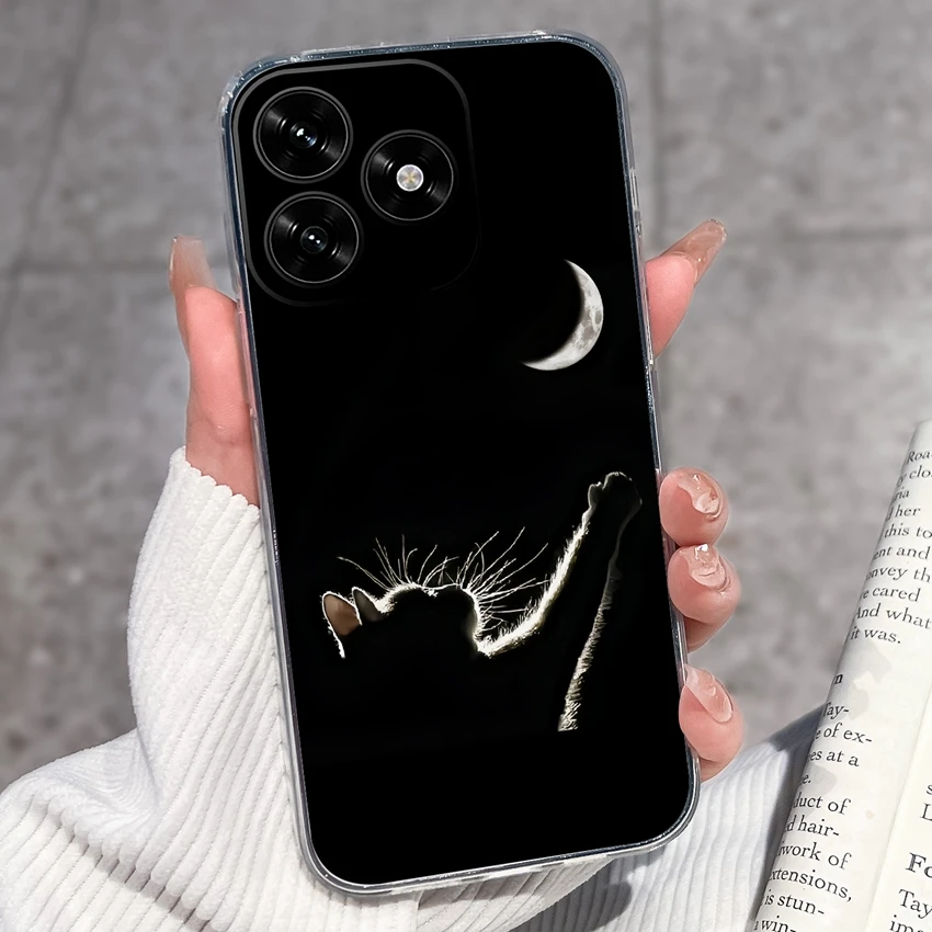 Cute Panda Puppy Soft Silicone TPU Clear Phone Case Back Cover