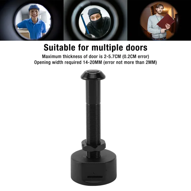 Digital Door Viewer Mobile Detection 170° Wide Angle Lens 1080P HD Smart Peephole Camera Sturdy Lens with APP for Home Security 2