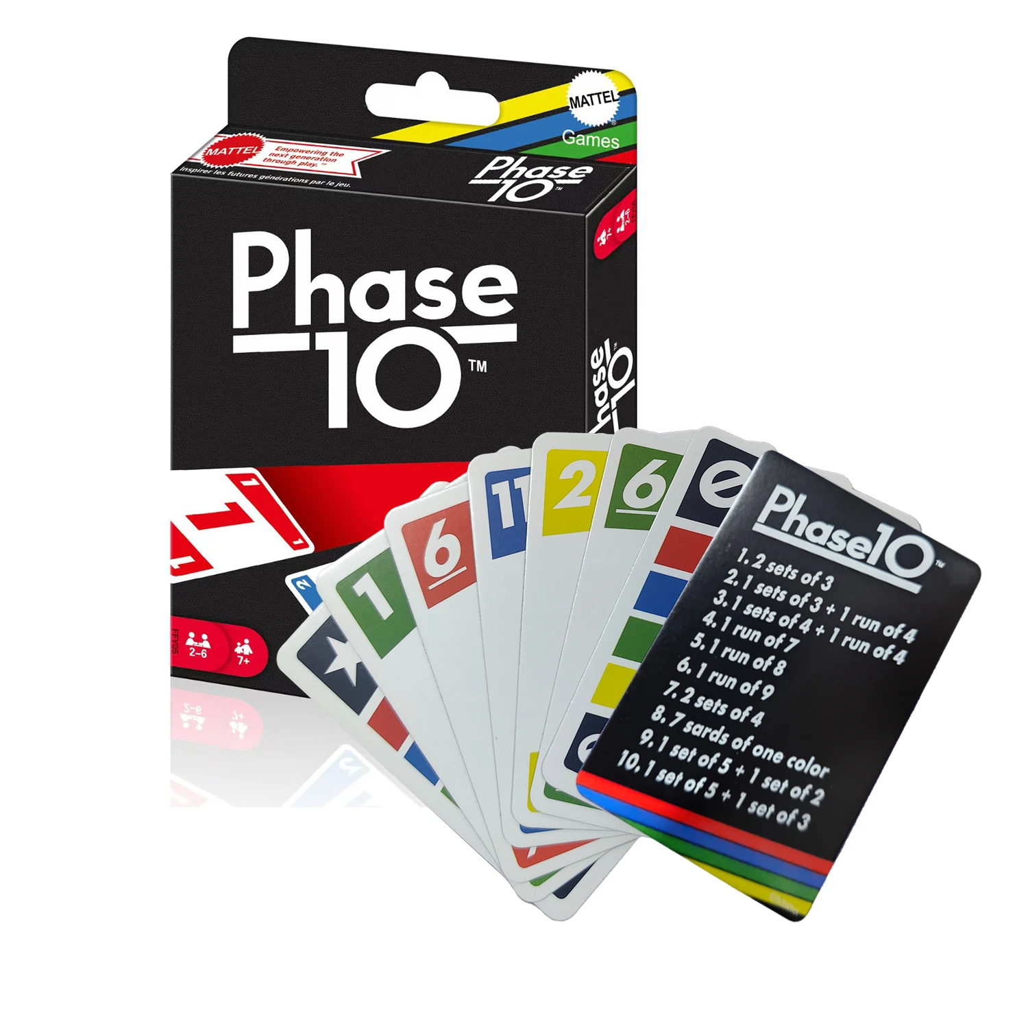 UNO Games FPW38 Phase 10 Card Game Kids Family Rummy-type Card Board Game Funny Uno Gifts 2
