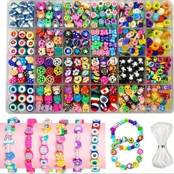 Deluxe 700 - Piece DIY Jewelry Craft Kit with Beads and Charms (Clay SET 03)