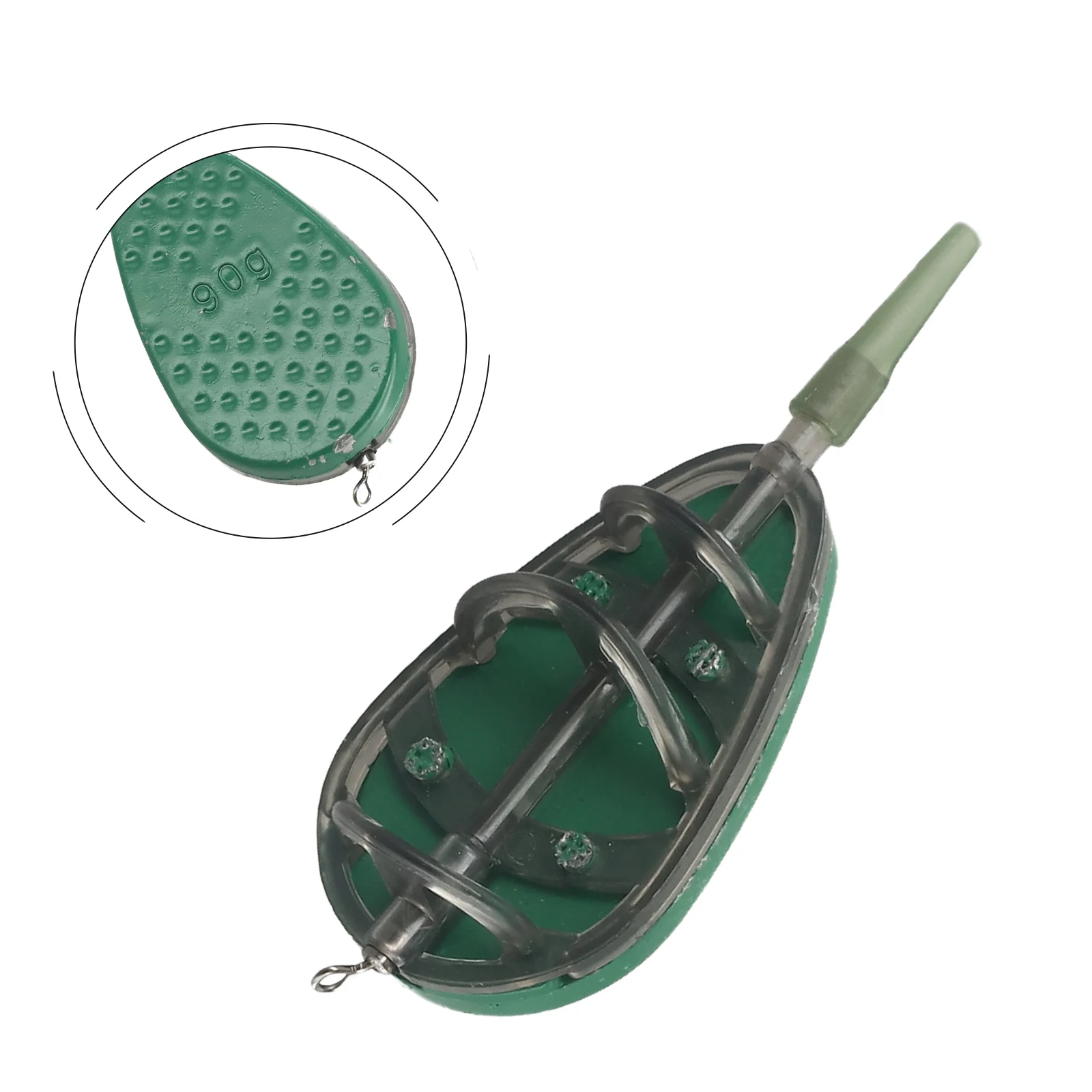 

20~100g Flexible Bait Mould Groundbait Pellet Aerodynamic Bomb Shape Feeder Enhance Casting Distance Carp Fishing Accessories