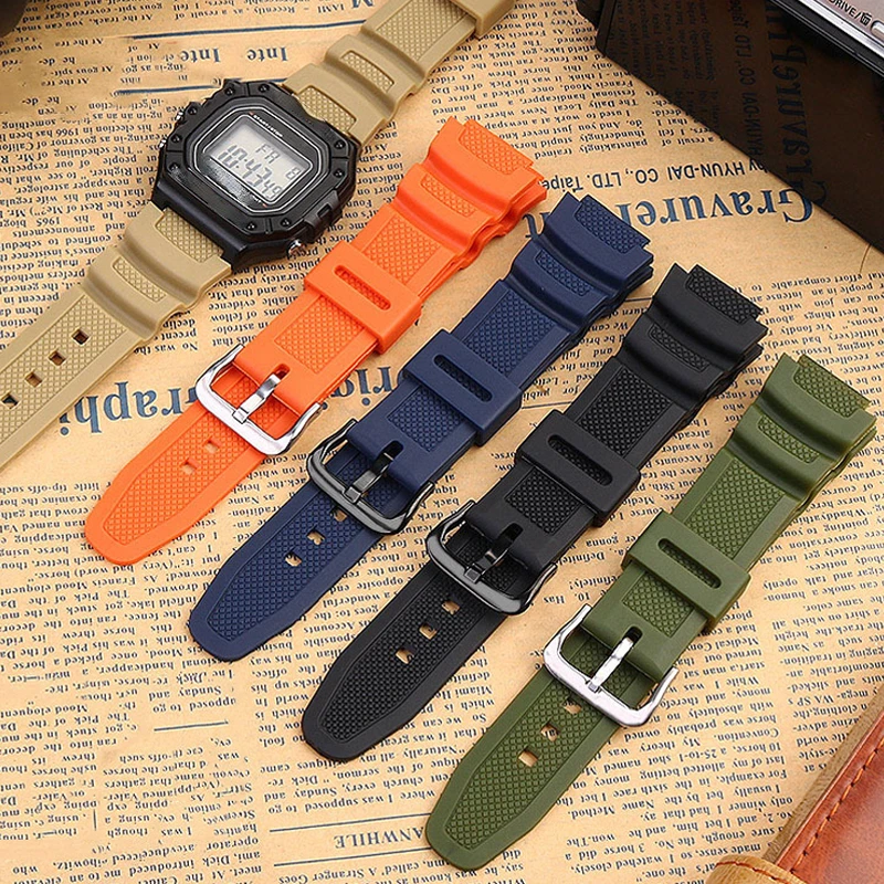 High Quality Resin Rubber Watch Strap Suitable For Casio Ae1200wh F
