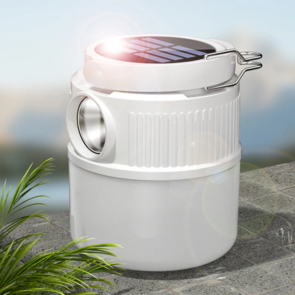 Portable ABS PC Handheld Flashlight Camping Lamp for Hiking