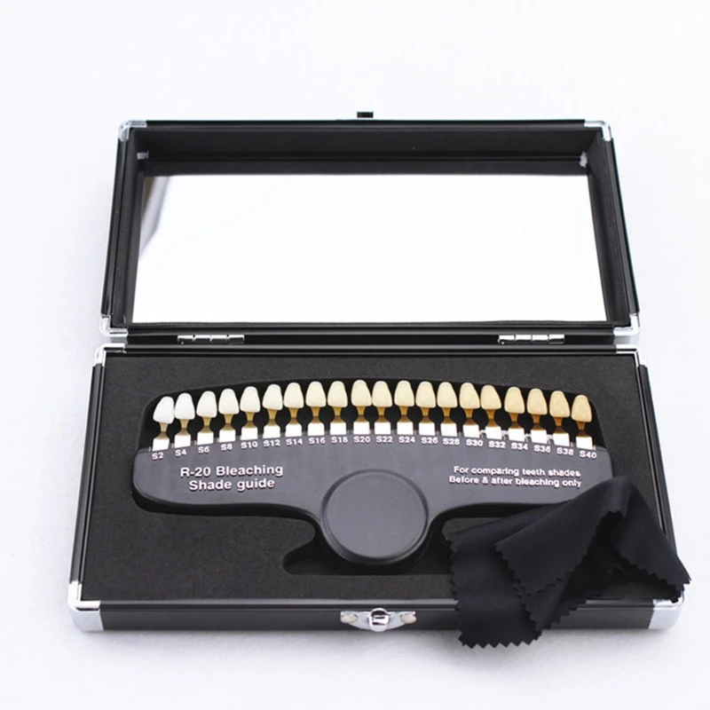 

Dental 20 Colors Shade Guide 3D Dentist Porcelain Teeth Whitening Comparison