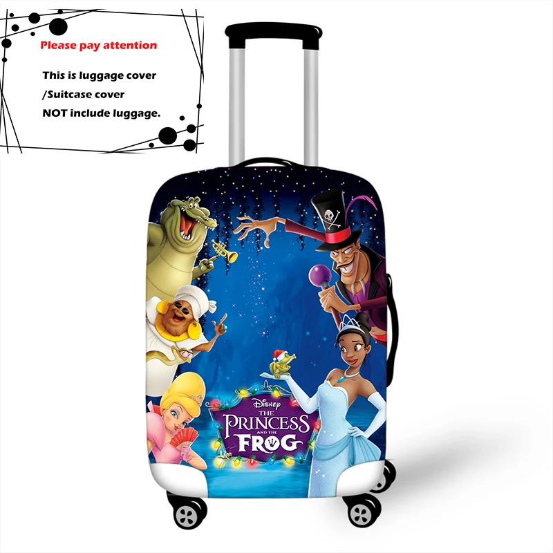 The Princess and the Frog Elastic Luggage Protective Cover Trolley Suitcase Dust Bag Case Cartoon Travel Accessories
