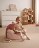Toddler Chair Comfy, Foam Kids Chair with Soft Teddy Plush, Toddler Reading Armchair with Cute Rainbow Designs- Blush Pink 1