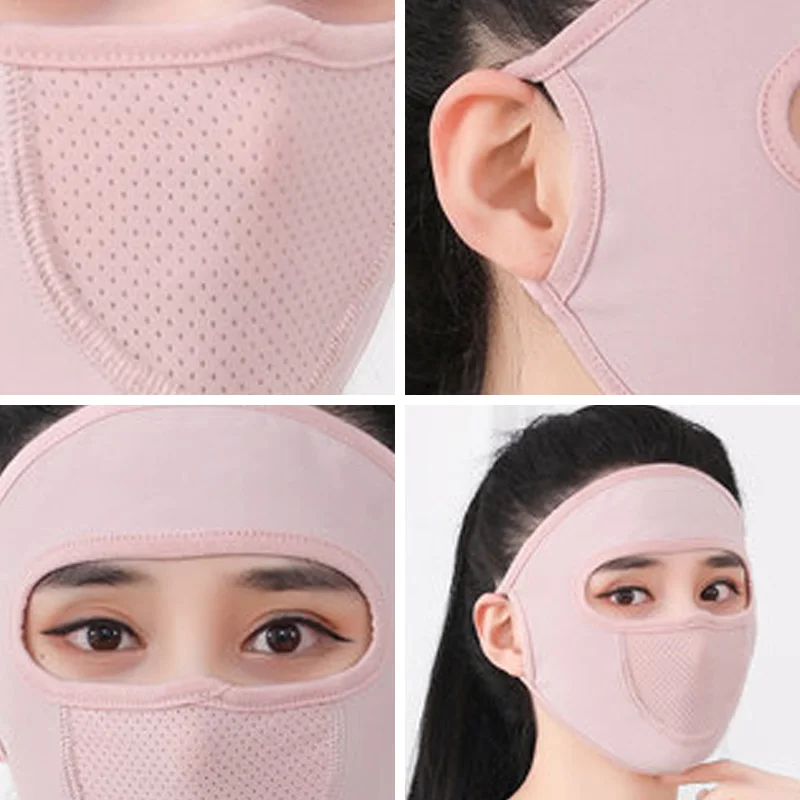 Sunscreen Face Mask UV Protection Outdoor Sports Cycling Driving Hiking Balaclava Summer Breathable Women Full Face Cover