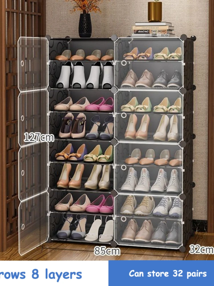 Modular Shoe Rack Hallway Space-saving Shoe Organizer Large Capacity Shoes  Boots Storage Closet DIY Combination Shoe Cabinet - Price history & Review, AliExpress Seller - LEHUOSHIGUANG Store