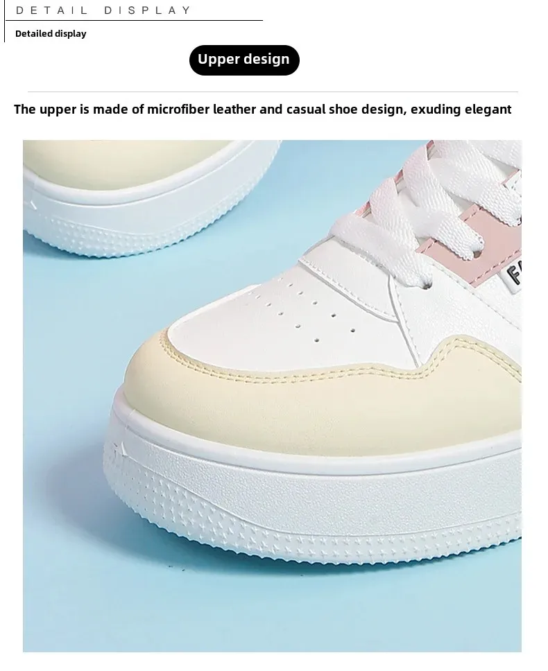 Chaussures de skate à lacets et semelle épaisse pour femmes