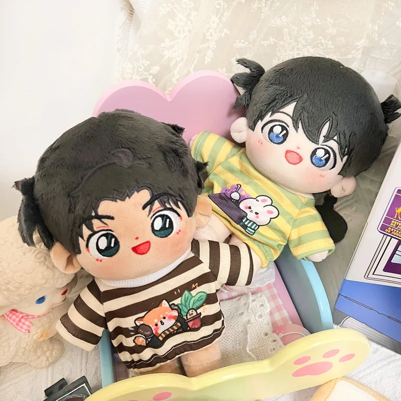 

Cartoon Cute Printed Cotton Doll Clothes Stripe T-shirt Sweater for Super Star Dolls Toys Collection Gift for 20cm Idol Doll