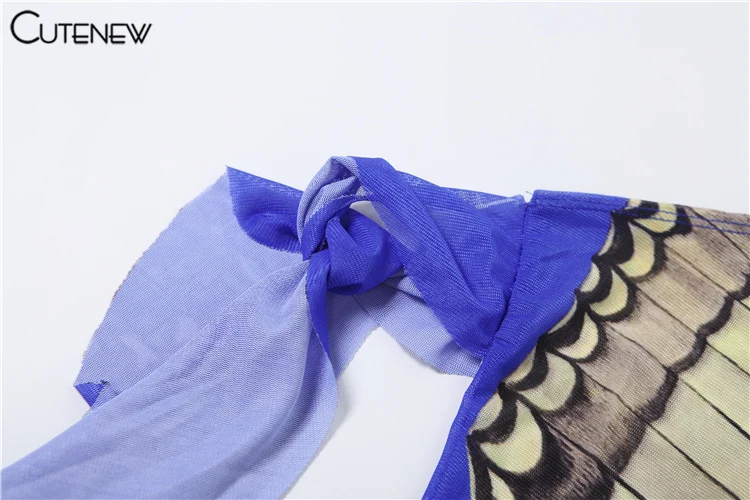 Tops de malla para mujer con estampado de mariposas, cintas en los hombros, camisetas finas y transparentes para fitness, camisetas urbanas de verano para mujer