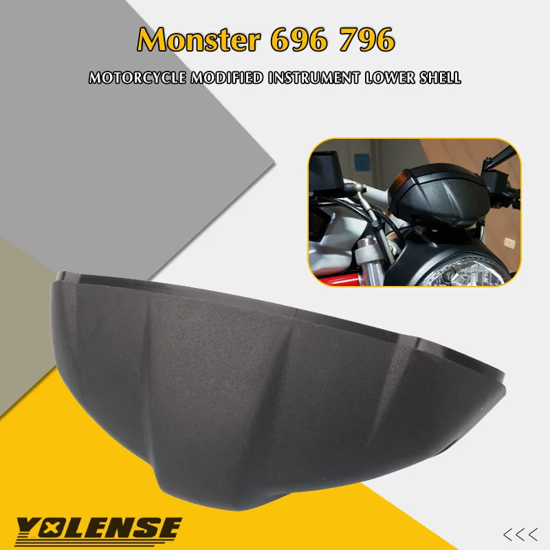 

For DUCATI Monster 696 795 796 1100 Motorcycle Accessories Dashboard Shell Speedometer Tachometer Instrument Cover Bottom Case