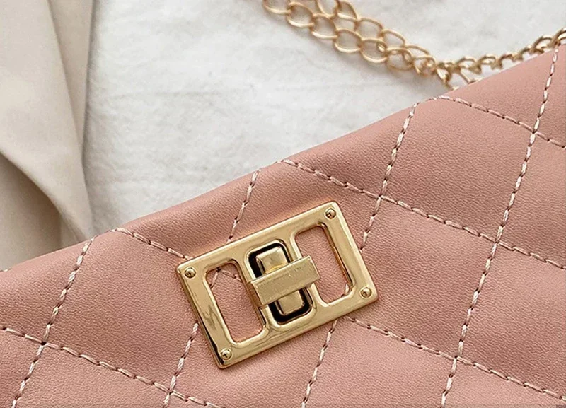 Women Tote Bags Diamond Lattice Design