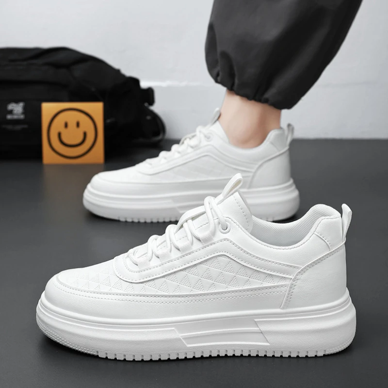 

2024 Breathable Casual Shoes for Men Outdoor Sneakers for Men Fashion Trendy White Men Shoes Spring Comfortable Lovers Sneakers
