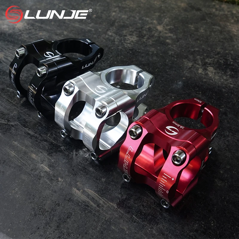 LUNJE CNC Bike Stem 35mm MTB Riser Aluminum Alloy