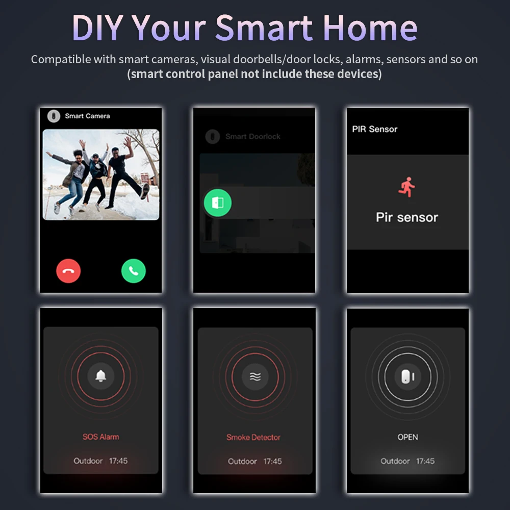 3-Switch WiFi Smart Panel, 3.5" Touch LCD, SigMesh, IR Remote Control. Works wit