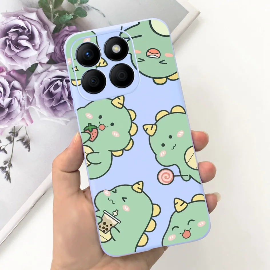 Stylish Floral Moon Soft Silicone Case - Artistic Back Cover