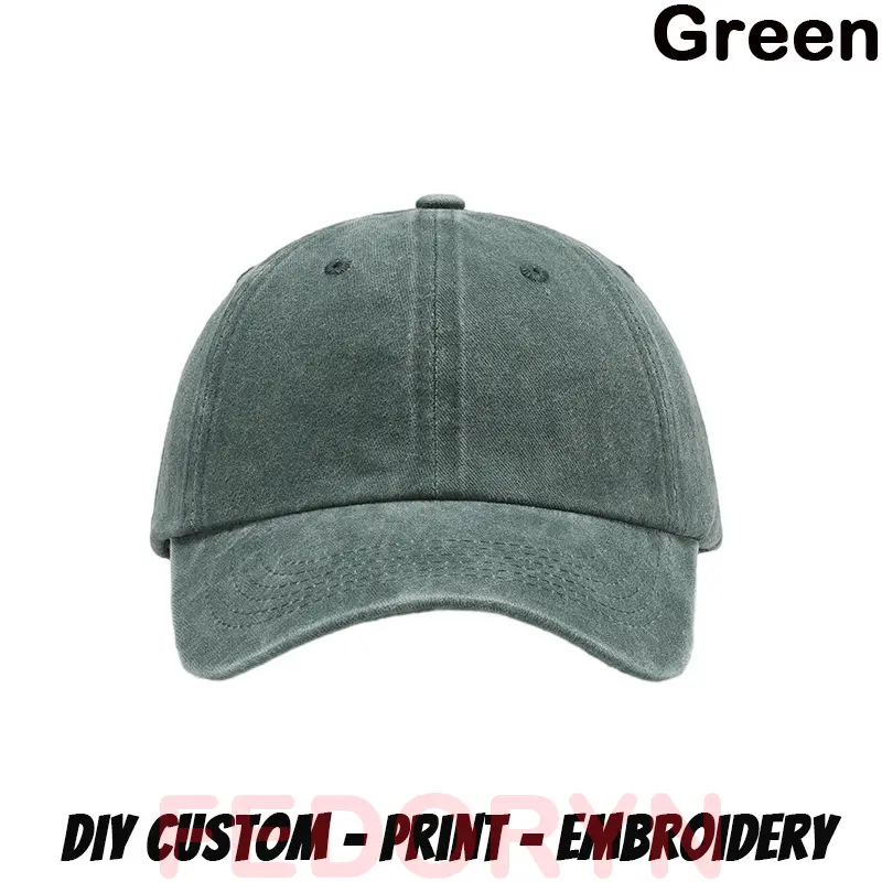 Fedoryn Custom Logo Baseball Cap for Men and Women DIY Design Letter Embroidery Retro Hat Customize Cap Graphic Print Wholesale - Image 14