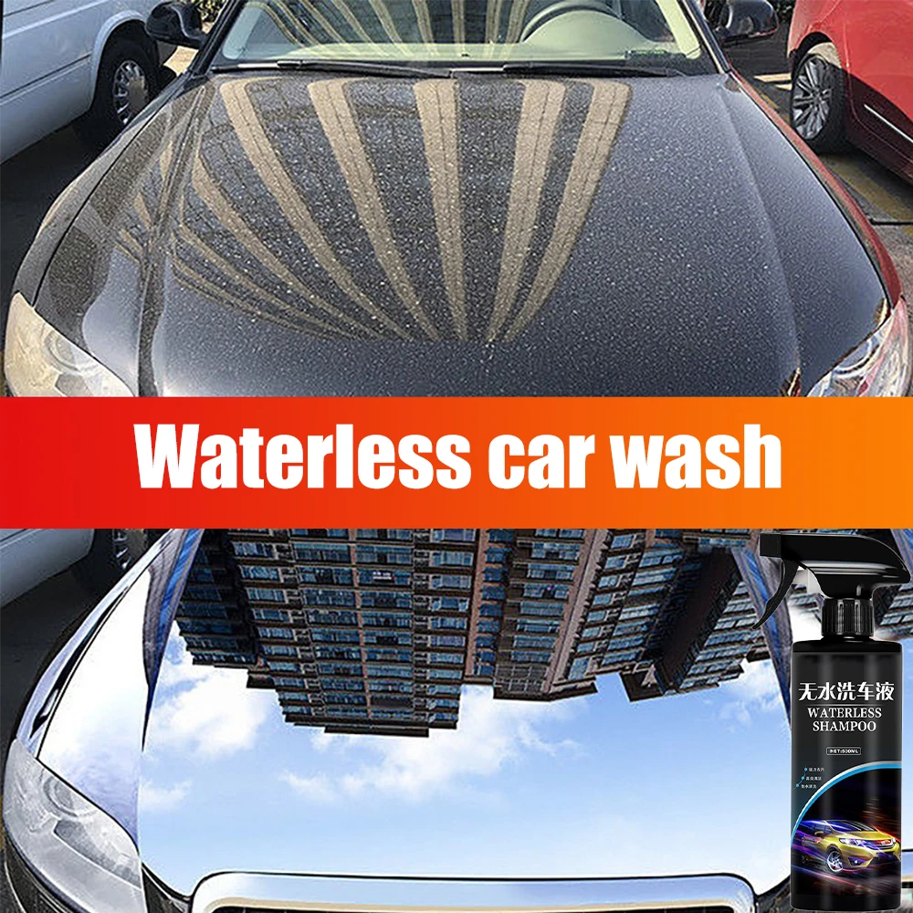 500ML Car Wash Shampoo Waterless Cleaner Dirt Removal Nano Coating Polishing Wax Gloss Shining Oil Film Clean Spray for All Cars 2