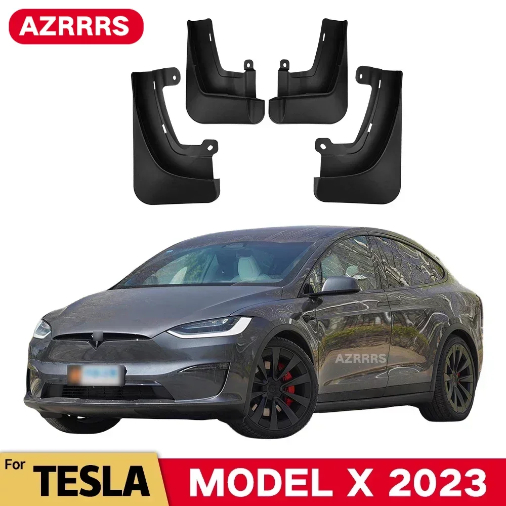 

MudFlaps For Telsa MODEL X 2023 Mudguards Mud Flaps Splash Guards Front Rear Wheels Fender Car Accessories 4Pcs
