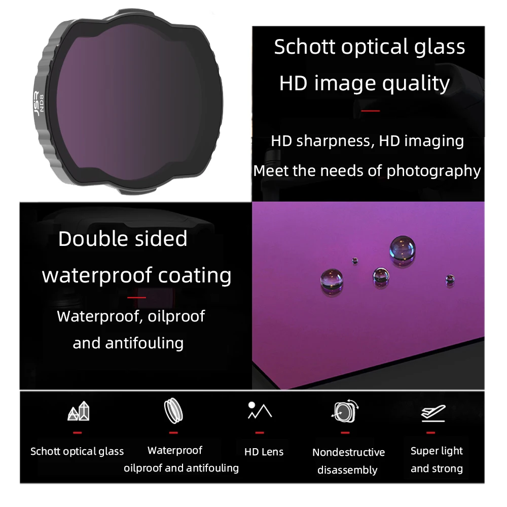 Avata Filter Lens MCUV CPL Star Night ND8 ND16 ND32 ND64 ND8PL ND16PL ND32PL ND64PL for DJI Avata Drone Accessories camera lens filter uv filter photography filter circular polarizing filter variable nd filter prism lens filter phone lens filter color filter pinhole lens filter drone magnetic filters