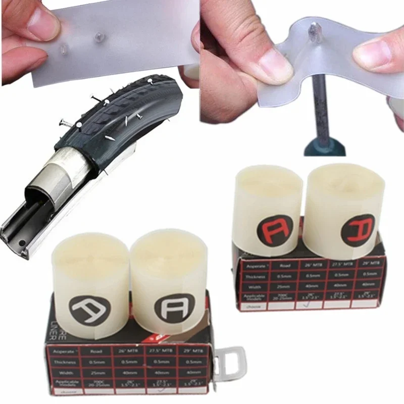 새로운 2PCS 자전거 펑크 벨트 자전거 타이어 라이닝 내부 튜브 보호 산악 자..