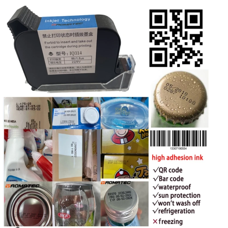 IQ314 encrypted cartridge one year lifespan Quick dry high adhesion premium ink