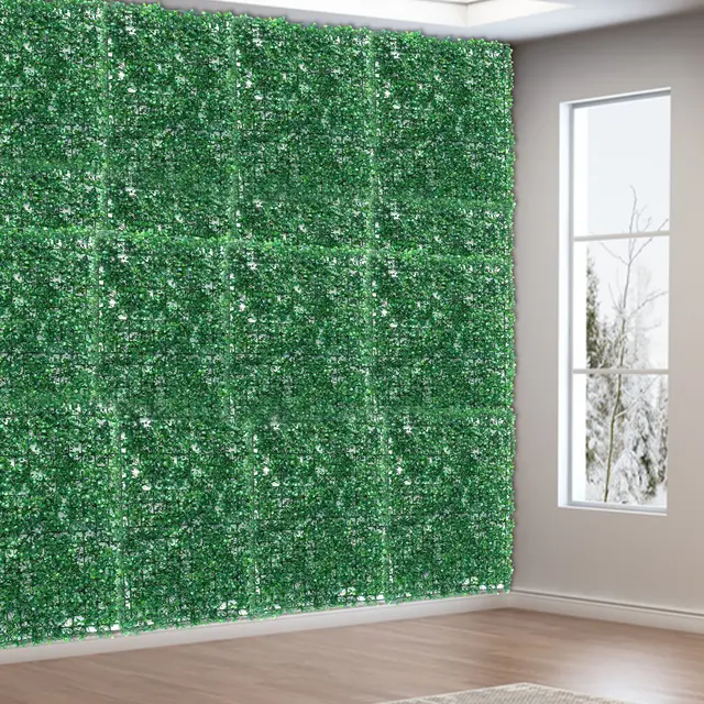 12 Pannelli Siepe Artificiale 60x40cm | Bosso Traliccio Per Privacy | Per Interni Ed Esterni - Foto 7