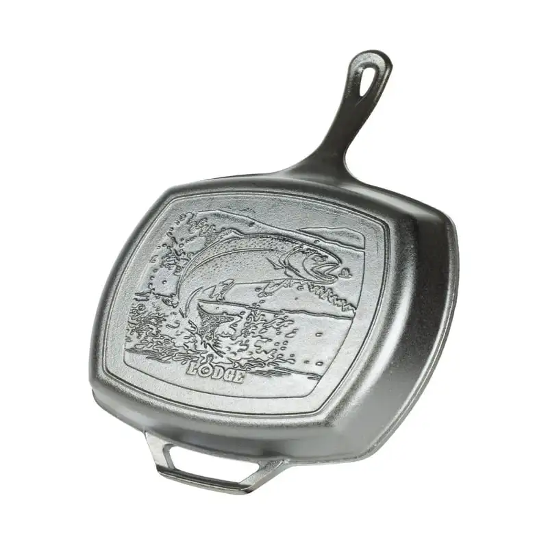 

Iron Wildlife Series 10.5" Grill Pan Fish Scene, L8SGPWLFI