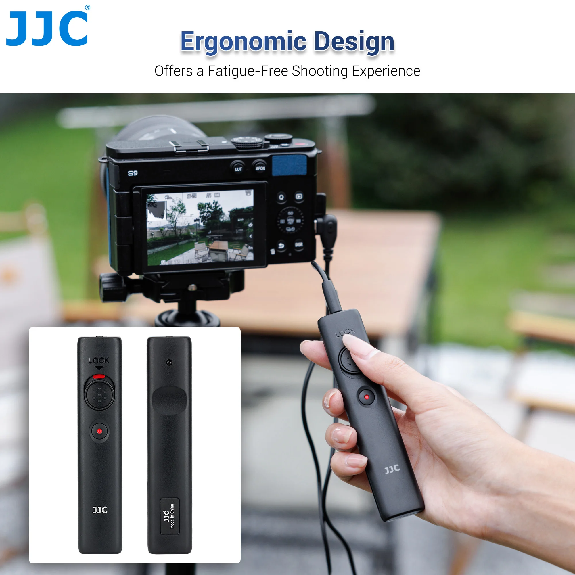 JJC Remote Control Shutter Release Cord for Panasonic Lumix S9 G100D Cameras Cable Remote Switch for Long Exposure