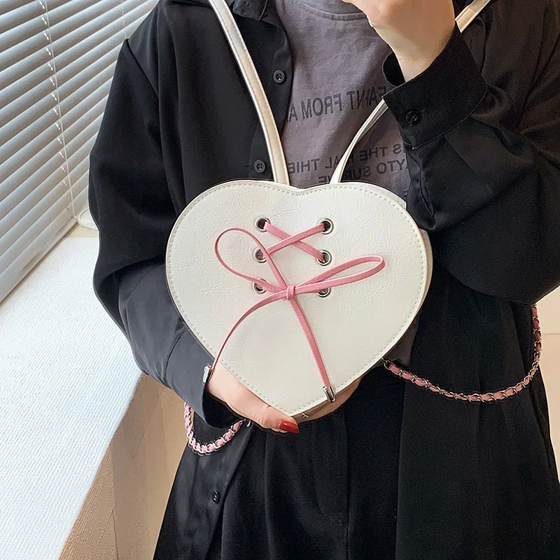 

Women Dayback Fashion Cute Backpack Luxury Brand Peach Heart Female Shoulder Bag Youth Mochila Girls Pu Leather Bagpack Ladies