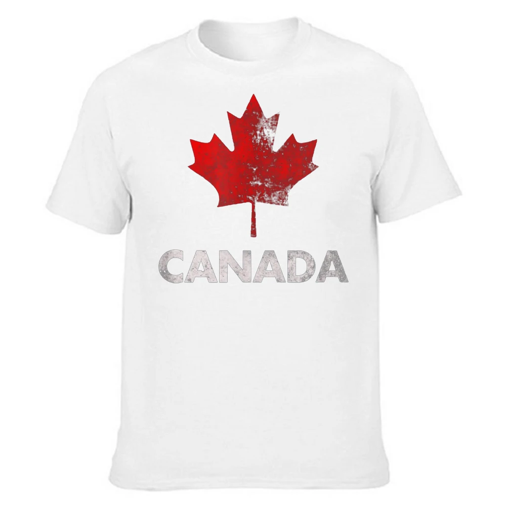 Vintage Canadian Canada Flag T Shirts Graphic Streetwear Short Sleeve Summer Casual 100% Cotton Men Large Size Tshirt - 2