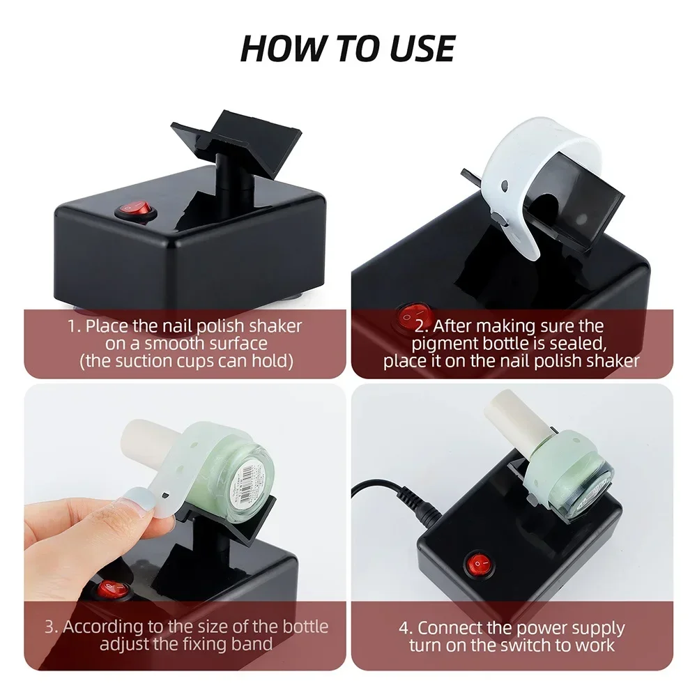 Electric Nail Polish Shaker Tattoo Ink Pigment Shaking Mixer Nail Polish UV Gel
