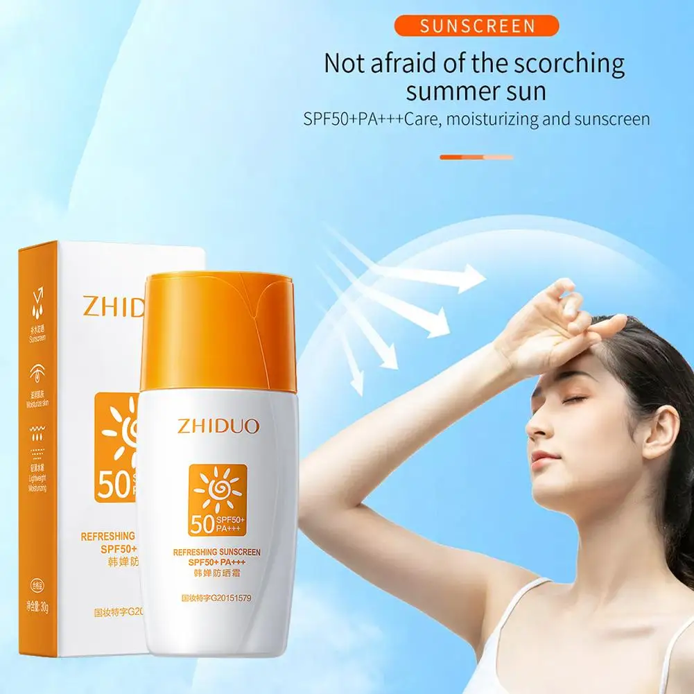 Original Sunscreen Oil Control Waterproof Facial Sunscreen Sensitive Skin Uv Protection Spf 50+ Waterproof For Oily Skin L3Q2