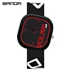 SANDA 3203 Men Luxury Casual Waterproof Silicone Strap Men Clock  Simple Design Men Wristwatch Brand Fashion Sports Quartz Watch 6