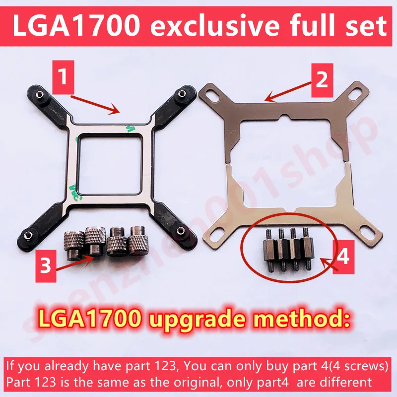 LGA1700 CPU Cooling Fan Kit Mounting Bracket Kit CPU Cooler For CORSAIR
