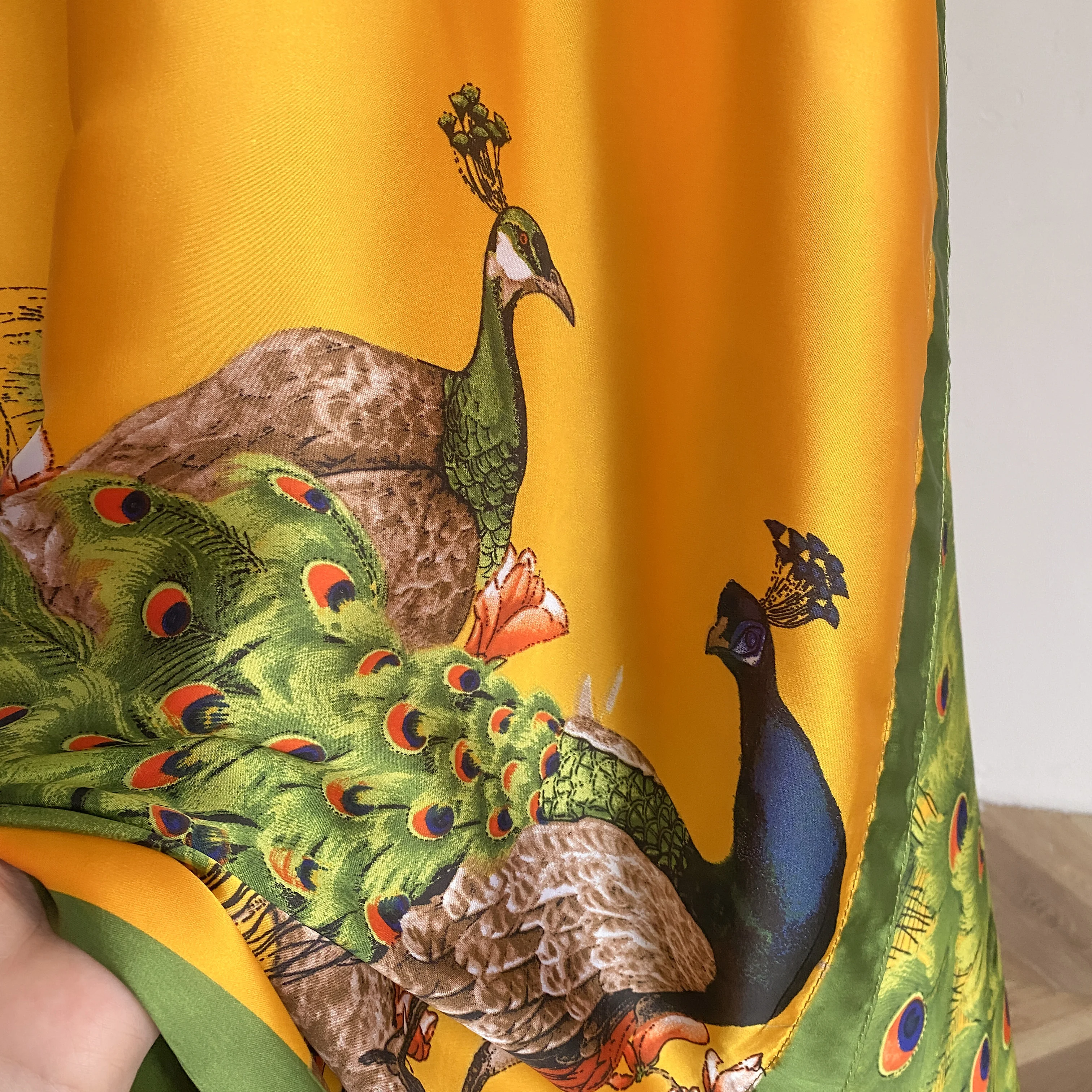 2025 Summer New Fashion African Dresses For Women Elegant Printed Silk Muslim Lady Long Hijab Kaftan Dress Oversize Kuwait Abaya