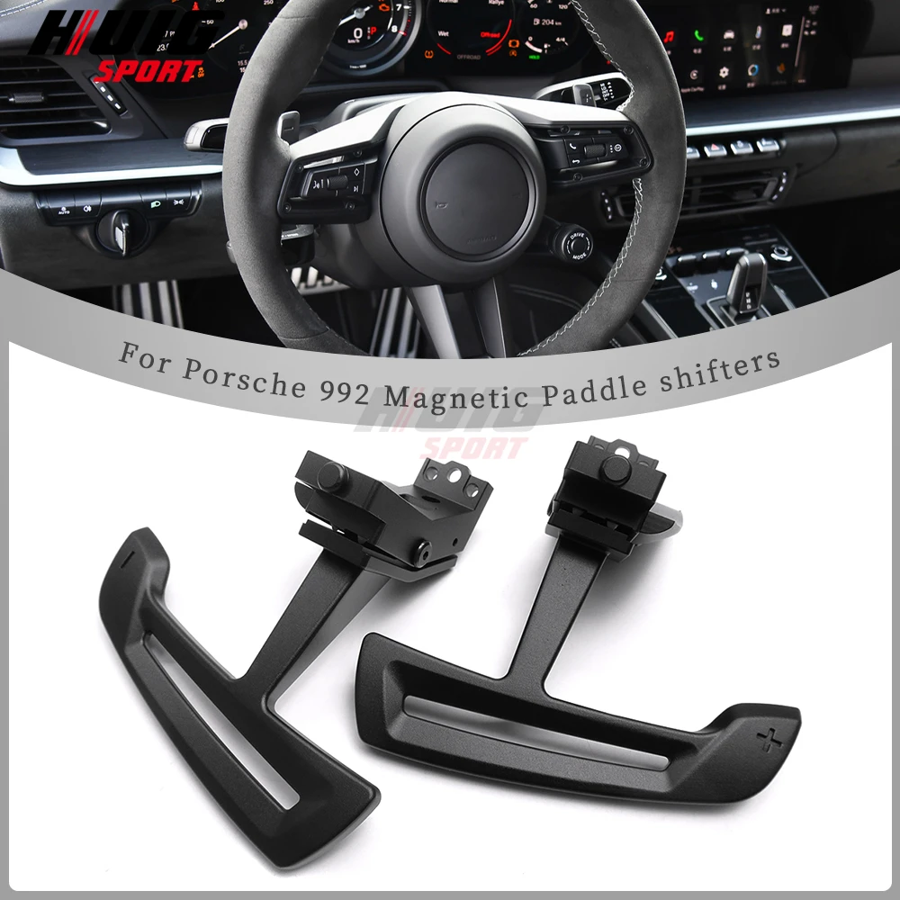 

Alloy Replacement Magnetic Shift Paddle Cover Trim For Porsche 992 GT3 Touring Turbo Panamera 971.2 2021-2024 Macan GTS 95B.2