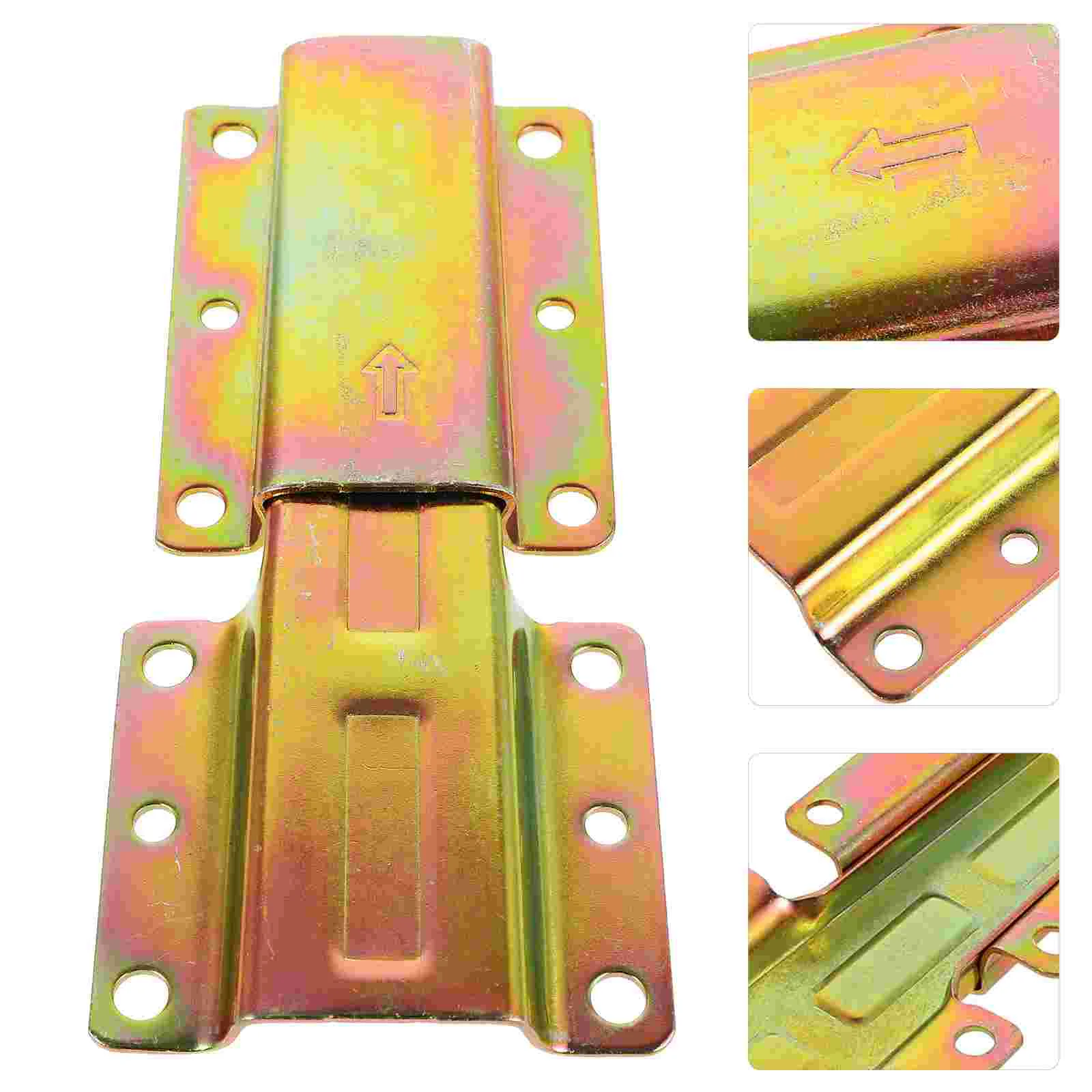 4 Pcs Sofa Latch Couch Bed Frame Sliding Connector Connection Hardware Iron Lock Connectors for Furniture