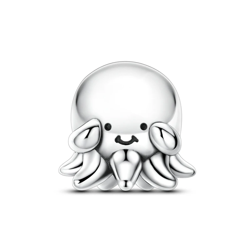 925 Sterling Silber Sommer Charms Perlen Krabbe Schildkröte Oktopus Muschel Anhänger Passend für Original Armband für Frauen DIY Schmuck Geschenk – Detail 25