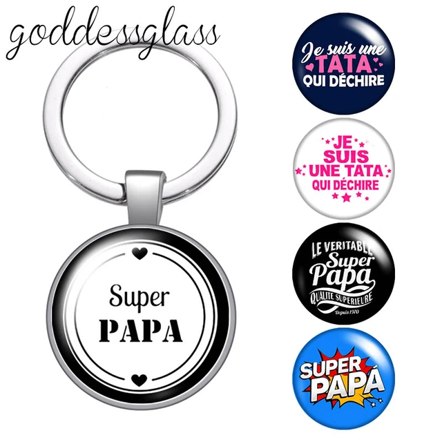 Porte clés super papa voiture