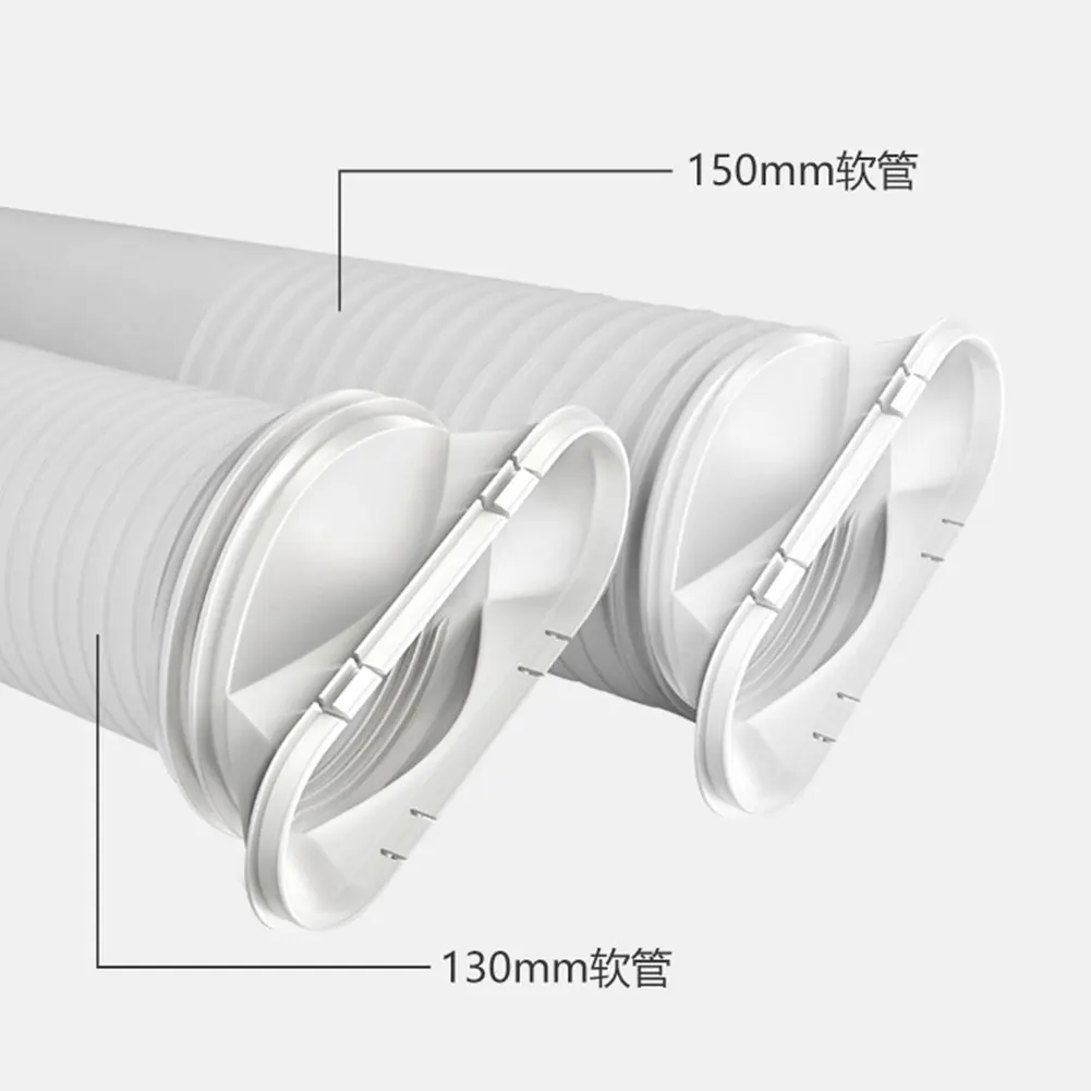 

Flat Mouth Interface Adaptor Air Conditioners 198*145*70mm Accessories.exhaust Pipe Heat Exhaust Pipe Universal 13/15cm