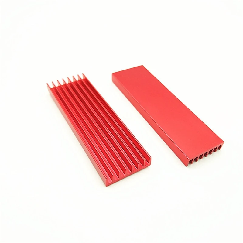 M2  Hard Drive Heat Sink Aluminum 70x22x6mm 2280 NVME SSD PCIE Heatsink Radiator Thermal Cooling Vest Set
