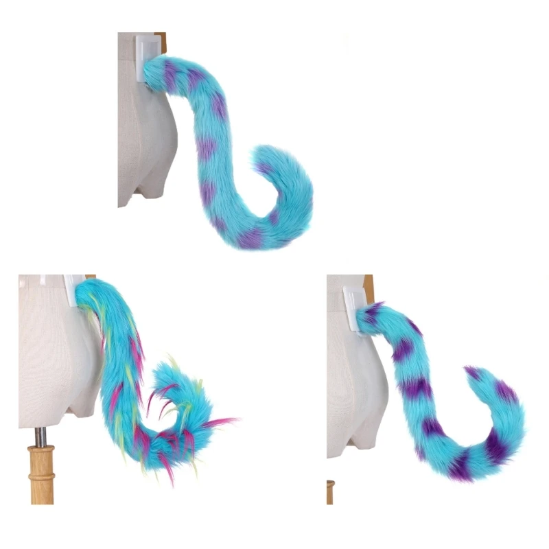 

Wolf Dog Tail Clip Halloween Christmas Fancy Party Costume Toys Faux Fur Tail Cosplay Alaskan Dog Husky Sled Dog Samoyed
