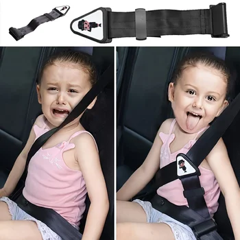 Cintura di Sicurezza per Bambini in Auto, Previene i Movimenti, Chiusura Regolabile, Sicura e Confortevole, Sedile Anti-Schiacciamento del Collo, Semplice e Comoda